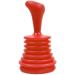 Shower Plunger Sink Cleaner with Ergonomic Handle | Bathroom Drain Cleaner Tool for Unclogging Slow Sinks Tubs and Showers Small and Powerful Red - Buy Online on GoSupps.com