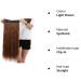 S-noilite 26 Half Full Head Clip in Hair Extensions - Light Brown - Buy Online on GoSupps.com