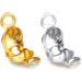 Newbested 1400 PCS Metal Bead Tips Knot Covers for Jewelry Making Craft DIY - Gold and Silver - Buy Online on GoSupps.com