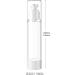 TIANZD 3Pcs Empty 100ml Transparent Airless Pump Bottles Refillable Clear Travel Vacuum Lotion Pump Containers for Cosmetic Foundation Lotion Gel - No Straw Required - Buy Online on GoSupps.com