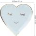 Blue Heart Shape Paper Plate Paper Tableware No Odor Disposable for Party BBQ Picnic Receptions Barbecue Food Holding Cake Snack - Buy Online on GoSupps.com