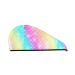Hair Towel Wrap Hair Drying Towel with Button Towel Turban Head Towel to Dry Hair Quickly (Fish Scale)