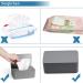 ZDQC 2-Pack Wet Cloth Box & Wipes Dispenser - Gray Toilet Paper & Napkin Holder with Lid | Ideal for Baby & Home Use - Buy Online on GoSupps.com