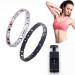 Imagineitem Magnetic Lymph Detox Bracelet Lymph Drainage Magnetic Bracelet Magnetic Therapeutic Slimming Bracelet Promotes Blood Circulation (Silver + Black)