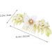 Angoily Handmade Leaf Comb Bridal Accessories Girl Hair Accessories Headwear for Women Wedding Headpiece Girls Accessories Flower Headpiece Bridal Headpiece Hair Comb Pearl Alloy Bride - Buy Online on GoSupps.com