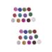 minkissy 24 Boxes Eyeshadow Powder Kit Pearl Eyeshadow Palette Glitter Eyeshadow Pigments Glitter Eyeshadow Powder Eye Shadow Pearlescent 0.04 Ounce (Pack of 1) Assorted Colorx2pcs
