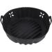 Zerodeko 3pcs Air Fryer Cooking Pot Air Fryer Supply Turkey Roasting Pan with Rack Baking Liner Blackx3pcs 20x6.5cmx3pcs - Buy Online on GoSupps.com