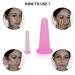 KRISMYA 4 Pcs Facial Cupping Set - Silicone Massage Cups for Face, Neck, Back & Eyes | Anti-aging Beauty Tool for Body Facial Care - Pink - Buy Online on GoSupps.com