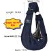 Cuby Adjustable Pet Carrier Sling for Small Dogs & Cats Travel Bag with Double Ring Shoulder Strap (Blue) - Compact & Convenient - Buy Online on GoSupps.com