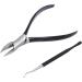 Verdant Touch Ingrown Toenail Nippers Stainless Steel Toenail Nippers and Lifter Set for Ingrown Nail Care Professional Pedicure Tools Black - Buy Online on GoSupps.com