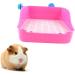 Angoily Toilet Pan Tray Rabbit Corner Toilet Guinea Pig Litter Pan Ferret Potty Trainer Square Big Rabbit medium Pink - Buy Online on GoSupps.com
