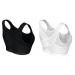 2024 New O BH for seniors front closure sora BH for older women front closure hugging BH BH 2PC (black and white) bras for women sport multicolored 4xl