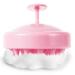 Scalp Massager, Shampoo Brush Hair Scrub Brush for Wet and Dry Hair, Soft Silicone Bristles Head Massager Clean Hair, Reduce Dandruff, Massage Scalp, Promote Hair Growth, Pink