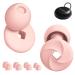 WELLCHOME Ear Plugs for Noise Reduction Soft Comfortable Reusable Silicone Hearing Protection for Sleeping Snoring Traveling Studying Working Swimming. Comes with 8 Ear Tips and a Storage Case. -33dB (Pink XS S M L) Pink XS S M L