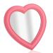 Utavu Heart Shaped Mirror Cosmetic Heart Makeup Mirror Desk Mirror Aesthetic Mirror Pink Mirror Cute Room Stuff Wall Mirrors for Bedroom Valentines Day Kawaii Wall D cor
