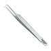 Metaleks Volume Eyelash Extension Tweezers Soft In Use Light In Weight Matt Finish Stainless Steel Pointed Angular Tip for 2D - 5D - Sterilizable 90  Angular Tip.