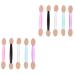 FOMIYES 500 pcs 5 boxes Eyeshadow Shadow Tool Eye Double-ended Sided Makeup Disposable/Brush Cosmetic