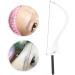 Eyebrow Line Mark Ruler Microblading Eyebrow Positioning Line Sponge Measure Tool Set (Silver) - Buy Online on GoSupps.com