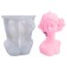 Bust of girls form diy-silicone shapes of Santa girl shaped silicone form for chocolate pudding jelly muffin cup kitchen bac decoration Close your eyes
