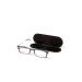 ThinOptics Brooklyn Reading Glasses Unisex for Men Women Ultra Thin Compact and Lightweight with Magnetic Milano Case Black 1.5 x