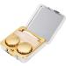 Portable Square Marble Surface Mirror & Reusable Contact Lens Case | SocialMe EU (Golden) - Buy Online on GoSupps.com