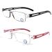 Kokobin 2er-pack Frameless reading glasses visual aid with blue light fillers Anti Blue light reading aid for women and men +1.0 2er-pac +1.0 dioptries