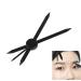Brow Measuring Tool for Mapping Stainless Steel Compass Eyebrow Ruler for Microblading Eyeliner Semi Permanent Makeup (Black)