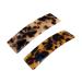 Uuyyeo 2 pieces with turtle-mussel motif automatic hair clips leopard pattern French design hair clipping