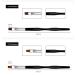 10pcs Nail Art Brush Set - Professional Manicure Tools for Gel Varnish & Dotting Designs - Black - Buy Online on GoSupps.com
