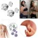 Ynfs 5 Pair Amo'thea Magnetic Acupressure Earrings for Weight Loss & Lymphatic Drainage - Unisex Non-Pierced Therapy Studs (8mm) - Buy Online on GoSupps.com