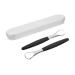 1 Set Scraper Spoon Oral Cleaning Tools Coating Tounge Scraper Stainless Steel Portable Accessories