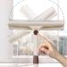 Double-Sided Wiper Telescopic Rod Wipe Glass Household Artifact Brush Double-Sided Wiper Tool to Wash The Window - Buy Online on GoSupps.com