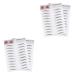 Beavorty Eyebrow Sticker 4 pcs 3d s lady tools suit women s suits makeup gadgets Shaper 6d shaping 1 count (Pack of 1) Blackx2pcs
