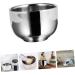 WOONEKY Stainless Steel Impact Bowl - Double Layer Razor Cup for Men | Durable Mixing & Shaving Container - Buy Online on GoSupps.com