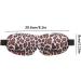 2 Pack Leopard Print Black 3D Sleep Mask for Women - Adjustable Strap, Lightweight & Comfortable - Ideal for Travel, Nap, Shift Works - Buy Online on GoSupps.com