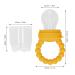 Food Pacifier - Food Grade Silicone Removable Fruit Nipple Feeder in Yellow | Safe & Easy Feeding for Babies - Buy Online on GoSupps.com