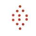 Designer Maroon Round Bindi With Stone Forehead Red Bindis (Indian Bindi)