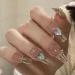 Temperament Enhancement Nail Patch Hand-Worn Nail Medium and Long Nail Light Luxury Love Online Celebrity high Sense Detachable Fake Nails Piece (10-Piece Pack) (Size : M)