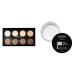 NYX Professional Makeup Highlight & Contour Pro Palette Powder Contours Kit & Studio Finishing Powder Loses Powder Mattes Finish Oil -absorbing vegan formula color: Translucent Powder Set Bundle with Powder