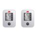 Boso Medicus X-Best Oberarm-Blood pressure measuring device Stiftung Warentest 5/2016 11/2018 and 9/2020 with buttons large display and arrhythmia detection-with standard cuff (22-32cm) 1 piece (2-pack) single