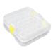 Membrane Tooth Box ANGGREK 16pcs/box Plastic Denture Tooth Box with Foil Transparent Dental Supply Denture Storage Box