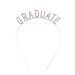 Soochat Graduation Headband Rhinestone Graduate Letter Hairband for Women Girls Party Decorations Supplies