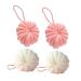 BELLIFFY 4pcs Pumpkin Bath Flowers Bath Sponges Toddler Bath Sponge Loofah Sponge Bath Sponge for Kids Loofah Dish Sponge Cute Bath Loofahs Skin Cleaning Scrubbers Pouf Frosted Baby