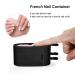 Dip Powder Tray Recycling System & French Tip Mould - Nail Glitter Holder Saver (Black) - Buy Online on GoSupps.com