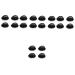 FOMIYES 20 STK massage shampoo brush shampoo scrubber bathing brush made of silicone shampoo brush for the head Hair massage device hair shampoo massager headwear plastic shower head