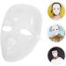 Imikeya DIY Empty Full Face Mask - 2 Paintable White Masks for Masquerade Carnival & Halloween Costumes - Buy Online on GoSupps.com