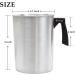 EricX Light Candle Making Pouring Pot - 4 lbs, Dripless Spout, Heat-Resistant Handle - Aluminum Wax Melting Pitcher - Buy Online on GoSupps.com