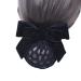 JIHUOO Women's Hair Net Hair Bow Hair Clip with Bow Hair Clips Hair Accessories for Stewardess Banks Hotels Black
