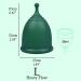 SHORDY Menstrual Cup - Large Eco-Friendly & Comfortable | Up to 12 Hours | Flexible Copa Menstrual Kit for Women (Green - Buy Online on GoSupps.com