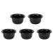 5 Pack Shaving Soap Dish Portable Durable Glossy Surface Practical Soap Dish for Wet Shaving
